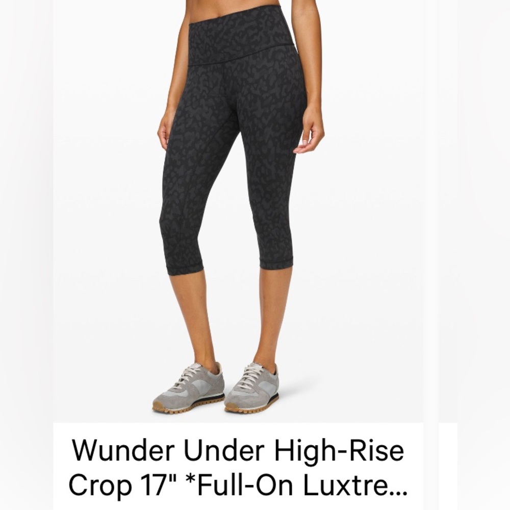 Lululemon Wunder Under 17” high rise crop